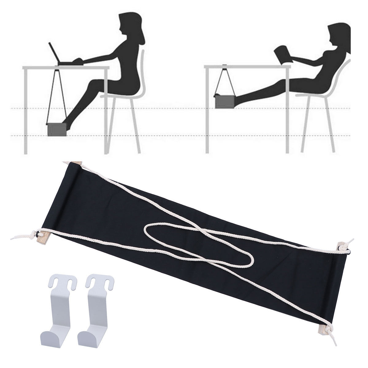 Footrest Under Desk - Opvouwbare voetsteun voor onder het bureau