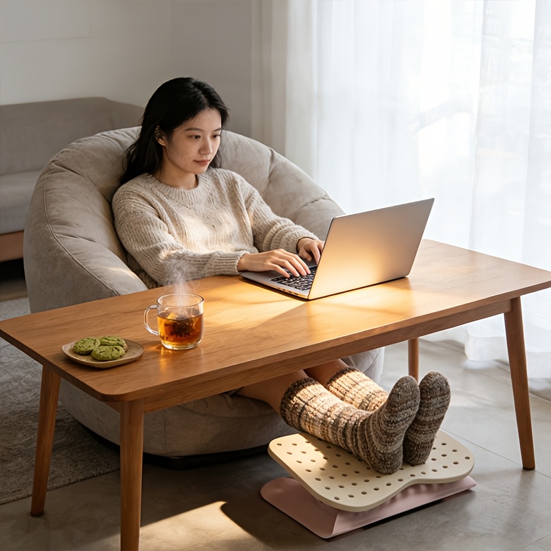 Draagbare voetsteun met gaatje - Footrest Under Desk recensie en prijs
